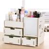 Caja de Almacenamiento de Madera Mixiuer 57 con Cajón Grande para Joyería Cosmética DIY con Espejo
