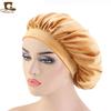 Gorro de dormir de terciopelo elástico de ala ancha, redondo, de franela, para quimioterapia, turbante.