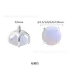 Aretes de Titanio G23 Chapados en Platino para Hélice Auricular Aretes de Titanio Chapados al Vacío en Oro Blanco Joyería para Piercing Corporal con Zirconia 5A