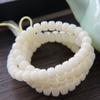 Cuentas Auténticas de Cubo, Pulseras de Bodhi Blanco, Cadena de Raíz de Bodhi de Cuentas de Cubo 6*8, Cuentas Budistas, Accesorios de Joyería con Cuentas