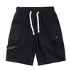 Shorts de Trabajo Retro Lavados de Algodón Puro para Hombre de Verano Marca de Moda Sueltos Tallas Grandes Hombres Gordos Extra Gordos Pantalones Capri Casuales