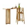 Estilo ins minimalista moderno nórdico Hotel B&B restaurante cafetería mesa y silla de bar de madera maciza y ratán combinación