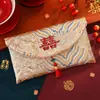 Sobre Rojo de Tela Brocada Bordada de Alta Gama Bolsa Roja de Diez Mil Yuan Palabras de Buena Suerte y Bendición Sobre Rojo Universal
