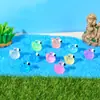 Nuevas Diez Colores Flamenco Luminoso Decoraciones DIY Animales Pequeños Lindos Paisaje en Miniatura Adornos Creativos Artesanías de Resina