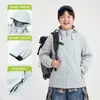 [Softshell Cortavientos para Exteriores] Rompevientos a cuadros moderno para hombre con forro de polar, resistente al viento y al desgaste, prenda con capucha para niños de talla mediana y grande, estilo otoño e invierno