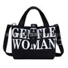 Bolsas Bolsa de Lona Transfronteiriça Bolsa Feminina Nova Bolsa Quadrada Pequena Casual Letras Tailandesas Moda Diária Bolsa de Ombro Único Transversal
