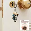 Llavero de payaso transfronterizo, llavero plano de acrílico, decoración colgante para llaves de coche y bolso, caricatura junior