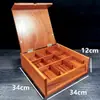 Caja de Madera para Sashimi Estilo Japonés, Caja de Exhibición para Yakitori, Sushi de Erizo de Mar, Plato de Carne, Plato de Pescado con Tapa, Contenedores y Utensilios para Alimentos