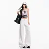 26Ss 2026 Tencel Confortável Versátil Caimento Macio Calça Jeans Primavera/Verão Novo Retro Americano Comprimento Total Estilo Flare