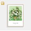 Pintura decorativa de Van Gogh parede de fundo de sofá da sala de estar pintura de parede mural criativo para restaurante varanda do quarto pintura do céu estrelado girassol