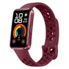 Adecuado para Huawei Band 10 Correa Representativa Color Puro Correa con Agujeros de TPE Correa de Reloj Huawei Band 8/9/10