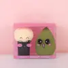 Creativo Lindo Bola Molienda Calabaza Gotas de Agua Forma Especial Huevo de Belleza Set Doble Uso Seco y Húmedo Huevo de Maquillaje Color Herramienta de Maquillaje Belleza