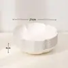 Prato de Frutas para Uso Doméstico, Mesa de Centro de Sala de Estar, Bandeja de Lanches e Frutas em Formato de Flor, Bandeja Transparente de Luxo Leve para Nozes e Doces, Bandeja de Exibição Exquisita