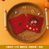 Nuevo sobre rojo de boda dorado regalo de agradecimiento boda creativa especial Ganancia al por mayor es sellar la puerta para bloquear la bolsita de sobre rojo pequeño