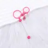 Chaveiro de Miçangas DIY Transfronteiriço Chaveiro de Metal Colorido Pingente para Conjunto de Fone de Ouvido de Celular Chaveiro de Miçangas Fofo