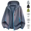 26ª Otoño Nueva Moda Masculina Marca de Tendencia Chaqueta de Manga Larga Color Retro Bloque de Color Ajuste Holgado Chaqueta para Hombre