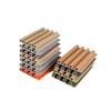 Grelha de Fibra de Bambu PVC Luxo Leve Textura de Madeira Imitação 160 Oca Pequena Placa de Parede Alta com Sulcos Côncavos e Convexos Fabricante Impermeável Parede Interna