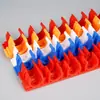 Abrazaderas de Tubería en Fila 16/20mm Material PP Rojo y Azul Sujetadores en Forma de U Abrazaderas de Fila Base de Abrazadera para Pistola de Soldadura