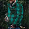 2023 Nueva Estación Independiente Transfronteriza Europea y Americana Otoño/Invierno Sudadera Casual de Franela con Felpa y Bolsillo con Botones