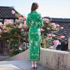 Cheongsam Diário de Camurça com Mangas de Sete Pontos Novo Estilo Melhorado Tamanho Grande Estilo Chinês Vestido de Primavera