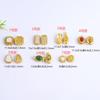 Método antiguo incrustado jade cuentas sueltas cuentas de calabaza con cuentas diy hecho a mano pulsera con cuentas collar material de joyería al por mayor