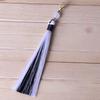 Borla 12cm Cierre de Langosta con Cuentas Bicolor Borla Colgante Accesorio Hecho a Mano Decoración Estilo Chino Antiguo Hanfu