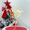 Cross Border Ins Style Natal Acrílico Bolo Plug-in Decoração de Bolo de Natal Cartão de Bolo Fontes de Festa