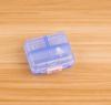 Mini caixa de comprimidos pequena, dispensador de comprimidos de mão, caixa de comprimidos portátil semanal, caixa de armazenamento de medicamentos, dispensador de comprimidos de viagem