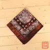 Deng Ziqi con turbante cuadrado tie-dye de algodón con patrón grande de anacardo para deportes al aire libre hip-hop cuadrado personalizable