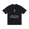 Camiseta Popular de Verano con Estampado de Rayos Trapstar Americana de Moda Nueva Calle Alta Cuello Redondo Holgada de Manga Corta para Hombres y Mujeres Jóvenes