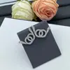 Nuevos Pendientes Chanel Letra Doble C 2025 para Mujer, Aguja de Plata, Estilo Chanel, Pendientes de Lujo de Alta Gama, Estilo Abuela Chanel