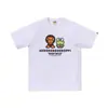 Suministro mayorista transfronterizo Chaopai de comercio exterior a 260g éxito de ventas BAPE cabeza de simio tiburón camiseta de manga corta 21