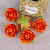 Flores de Rosa Multicolor Tela Decoración de Boda Flores de Seda Materiales de Flores Artificiales Hecho a Mano DIY Ramillete Accesorios para el Peinado 18 Colores