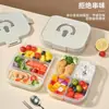 Lancheira Personalizada, Lancheira Portátil para Estudante, Pode ser Colocada no Micro-ondas, Lancheira Quantitativa para Redução de Gordura, Compartimento Crocante para Frutas