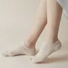 Oferta Especial Primavera/Verano Calcetines Invisibles de Dos Dedos, Algodón de Color Sólido, con Talón, Modernos Versátiles Estilo Ins Transpirables Coreanos Calcetines de Dedos Divididos