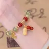Pulseira de Amendoim Imitado Marca Hetian Yufu Pulseira de Acontecimento Bom Pulseira Feminina de Verão Dupla Camada Atacado
