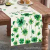 Nuevo St de Venta Caliente Temu. Mantel de Mesa de Patrick Trébol de Cuatro Hojas de la Suerte Estampado de Enano Mantel Decorativo a Prueba de Polvo para Mesa de Comedor