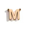 Nuevo Colgante de Collar de 26 Letras Color Oro Rosa Doble Agujero Horizontal Más Vendido en Europa y América Accesorios de Collar Sencillos de Acero Inoxidable