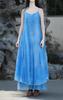 Saia Slip Super Fada Artística de Algodão e Linho Feminina Zen Elegante Vestido Fada Sem Mangas Balanço Amplo Base Irregular Anágua