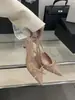Sandalias de tacón de aguja para mujer, con punta fina, lazo, diseño de media zapatilla y tira trasera, para primavera y verano, con tacón alto, precio con impuestos incluidos