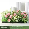 Paisagismo com Plantas Verdes Simulação Floreira Divisória de Piso Arte Floral de Chão Paisagem de Plantas Combinação de Floreira Flor Artificial em Vaso Bonsai Decoração