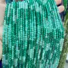 Cuentas de 4MM ágata verde degradado cuentas redondas facetadas sección de disco duro ángulo cuentas Mimi Cuentas HL