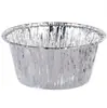 Forma de alumínio para tarte de ovo, copo de alumínio, redondo, descartável, tigela doméstica, bolo, pudim, base de papel para assar, forma de alumínio para tarte de ovo, papel de alumínio para tarte de ovo