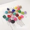 Ponto 1,5 cm botão tridimensional feito à mão Botão de Rosa DIY acessórios de cabelo presilha de cabelo sapatos chapéu cartão de felicitações acessórios de vestuário