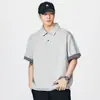 Camiseta Versátil de Diseño de Alta Gama para Hombre 2026 Nueva Primavera Holgada Moderna Estilo Casual Top de Manga Corta Venta al por Mayor