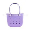 Bolsa de Playa de Eva Estilo Coreano Color Sólido Ligera Bolsa Tote Accesorio DIY Simple Versátil Moda Bolsa con Agujeros