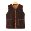 Chaleco de forro polar para mujer talla grande, chaqueta de forro polar granular engrosada para madres, chaleco para mujeres de mediana edad y mayores, ropa de abuela
