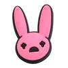 Hebilla decorativa para zapatos de goma suave de PVC de Bad Bunny personalizada, zapatos con agujeros, zapatos con flores, hebilla para zapatos, accesorios de cinturón para anillo de mano, venta al por mayor por lotes