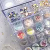 Armário de Armazenamento para Nail Art para Strass Armário de Armazenamento Tipo Gaveta Caixa Organizadora Caixa Organizadora Multicompartimento Acrílico Transparente Profissional