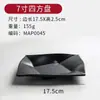 Louça de melamina preta retangular imitação de porcelana prato de sushi comercial restaurante panela quente churrasco prato de prato estilo japonês criativo